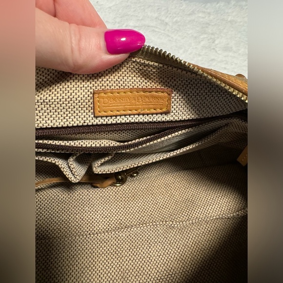 Dooney & Bourke Vintage Tan Mini Barrel Bag Purse Y2K Neutral Rare EUC Preppy - Picture 9 of 16